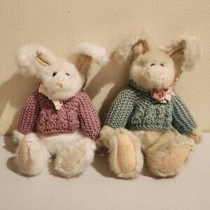 Boyds' Bears *White Rabbit* & *Hedy Hare* Archive Collection 1990 Wool Sweater